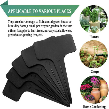 Plant Tags and Labels Plastic Tags: Premium Plastic Plant Labels Set with 120 Plant Name Sticks and Waterproof Marker Pen Plant Label Set by OwnGrown White Plant Labels Plastic Seedling Labels